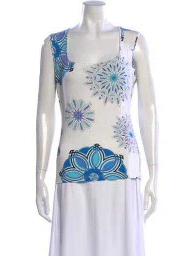 Pre-owned Pucci Vintage 2000's Top In White