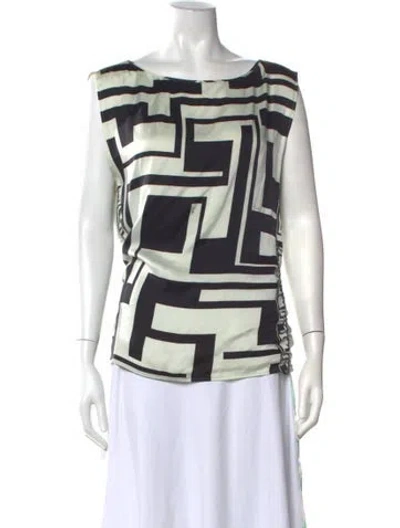Pre-owned Pucci Vintage 2000's Top In White