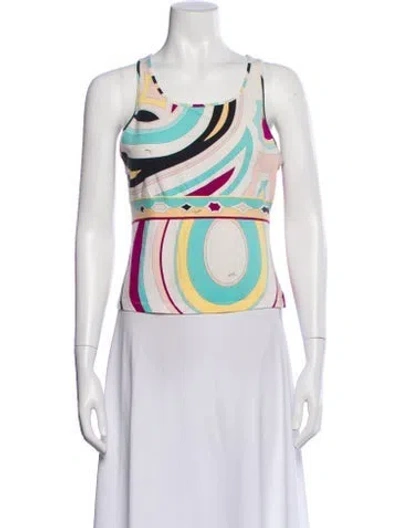Pre-owned Pucci Vintage 2000's Top In White