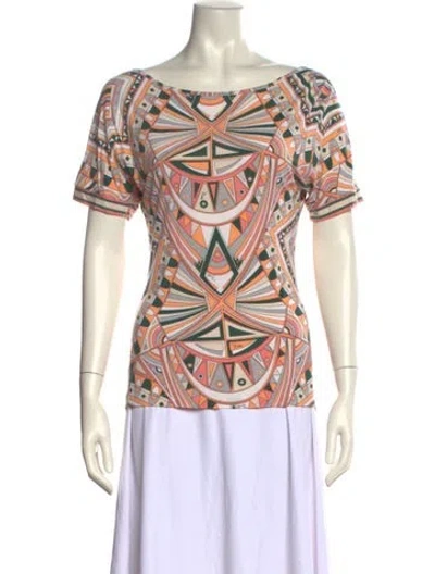 Pre-owned Pucci Vintage 2000's T-shirt In Multi