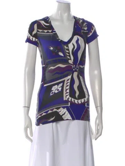 Pre-owned Pucci Vintage 2000's T-shirt In Multi