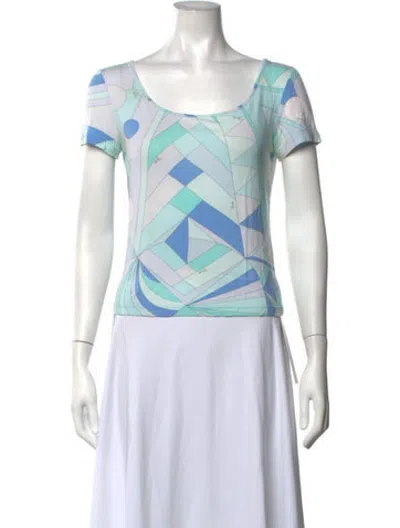 Pre-owned Pucci Vintage 2000's T-shirt In Purple