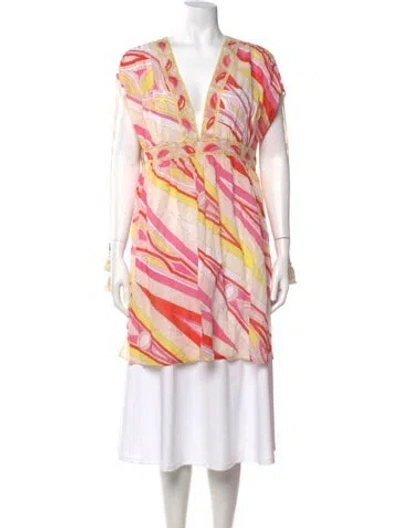 Pre-owned Pucci Vintage 2000's Tunic In White