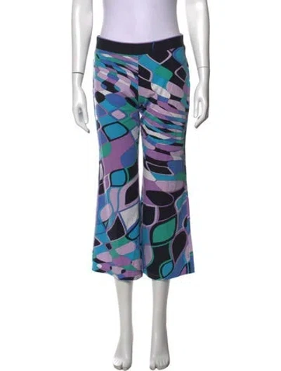 Pre-owned Pucci Vintage Flared Pants In Blue