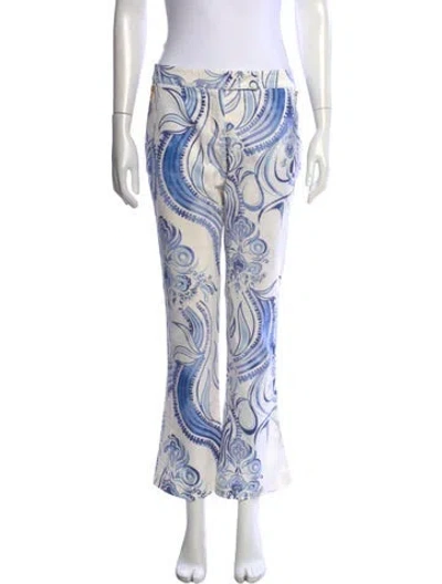 Pre-owned Pucci Vintage Flared Pants In White