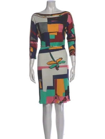Pre-owned Pucci Vintage Knee-length Dress In Black
