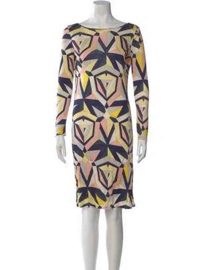 Pre-owned Pucci Vintage Knee-length Dress In Blue