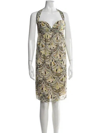 Pre-owned Pucci Vintage Knee-length Dress In Blue