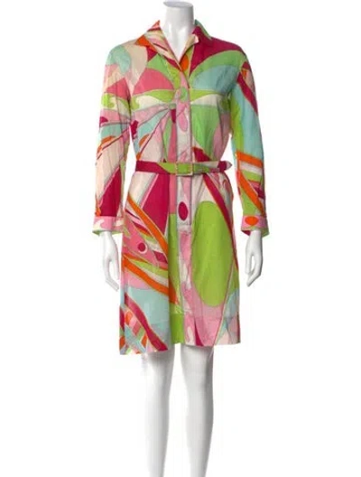 Pre-owned Pucci Vintage Knee-length Dress In Multi