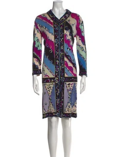 Pre-owned Pucci Vintage Knee-length Dress In Multi