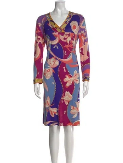 Pre-owned Pucci Vintage Knee-length Dress In Multi