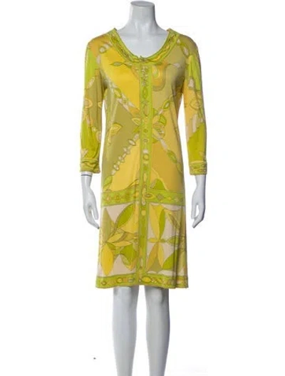 Pre-owned Pucci Vintage Knee-length Dress In Multi