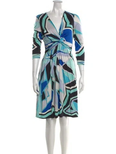 Pre-owned Pucci Vintage Knee-length Dress In Multi