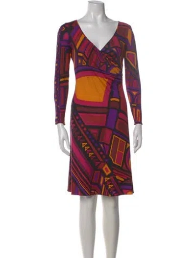 Pre-owned Pucci Vintage Knee-length Dress In Multi