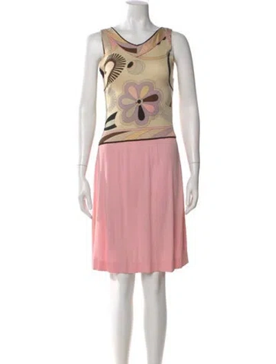 Pre-owned Pucci Vintage Knee-length Dress In Multi
