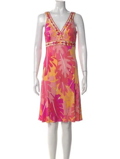 Pre-owned Pucci Vintage Knee-length Dress In Multi
