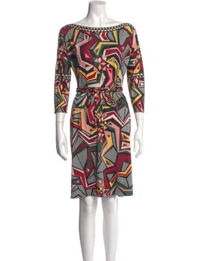 Pre-owned Pucci Vintage Knee-length Dress In Multi