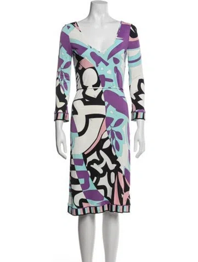 Pre-owned Pucci Vintage Knee-length Dress In Multi