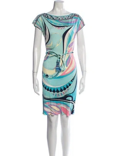 Pre-owned Pucci Vintage Knee-length Dress In Multicolor