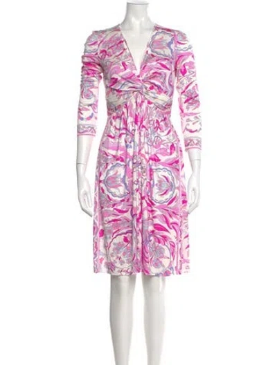Pre-owned Pucci Vintage Knee-length Dress In Neutral