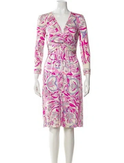 Pre-owned Pucci Vintage Knee-length Dress In Neutral