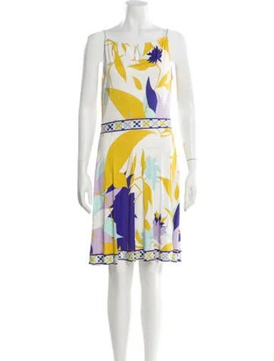 Pre-owned Pucci Vintage Knee-length Dress In Neutral