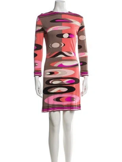 Pre-owned Pucci Vintage Knee-length Dress In Neutral
