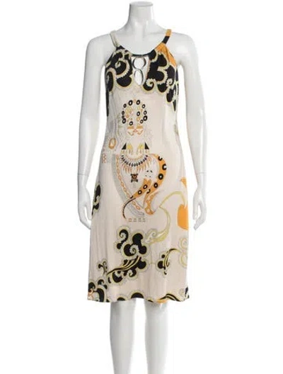 Pre-owned Pucci Vintage Knee-length Dress In Neutral