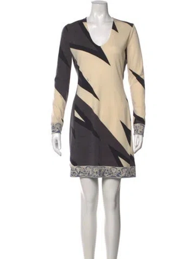 Pre-owned Pucci Vintage Knee-length Dress In Neutral