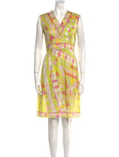 Pre-owned Pucci Vintage Knee-length Dress In Pink