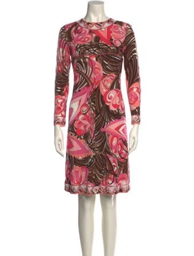 Pre-owned Pucci Vintage Knee-length Dress In Pink