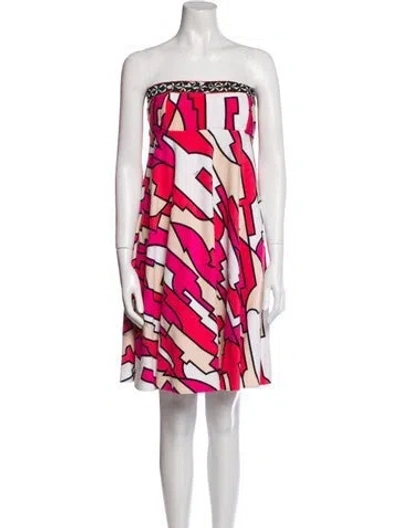 Pre-owned Pucci Vintage Knee-length Dress In Pink