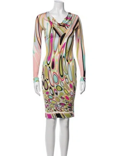 Pre-owned Pucci Vintage Knee-length Dress In Pink
