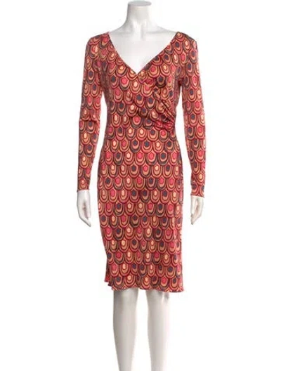 Pre-owned Pucci Vintage Knee-length Dress In Pink