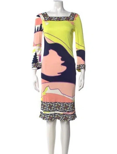 Pre-owned Pucci Vintage Knee-length Dress In Pink