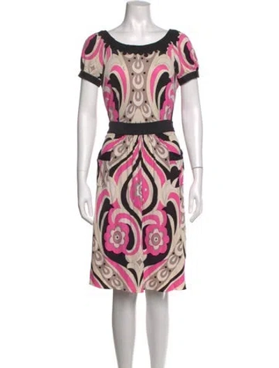 Pre-owned Pucci Vintage Knee-length Dress In Pink
