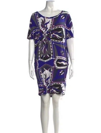Pre-owned Pucci Vintage Knee-length Dress In Purple