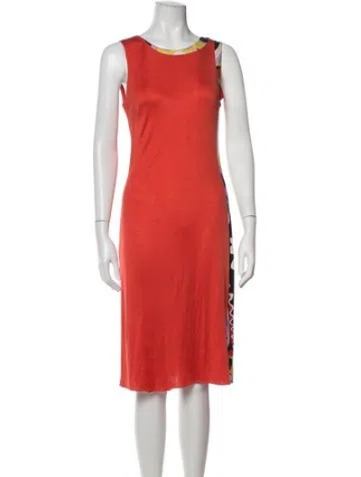 Pre-owned Pucci Vintage Knee-length Dress In Red