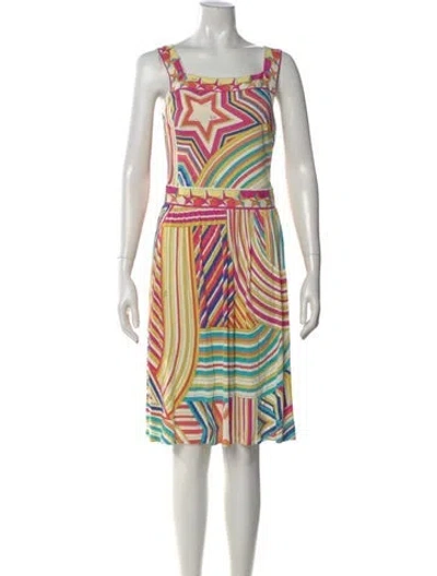 Pre-owned Pucci Vintage Knee-length Dress In White