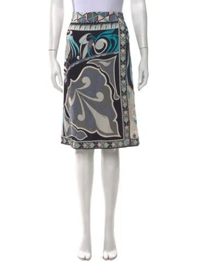 Pre-owned Pucci Vintage Knee-length Skirt In Black