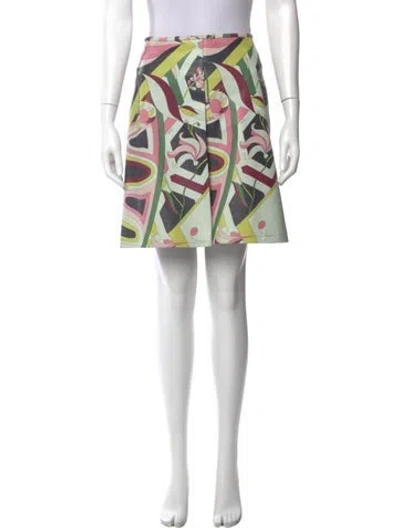 Pre-owned Pucci Vintage Knee-length Skirt In Blue