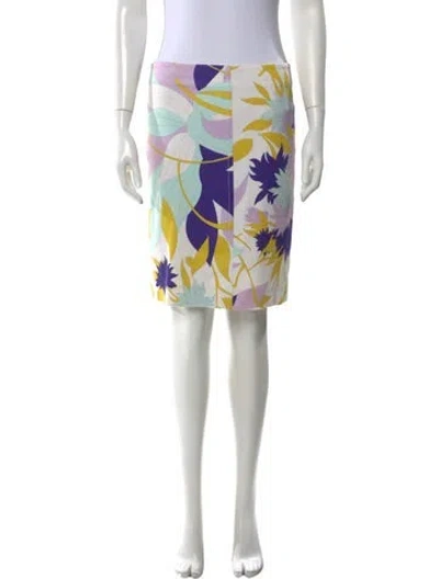 Pre-owned Pucci Vintage Knee-length Skirt In Blue