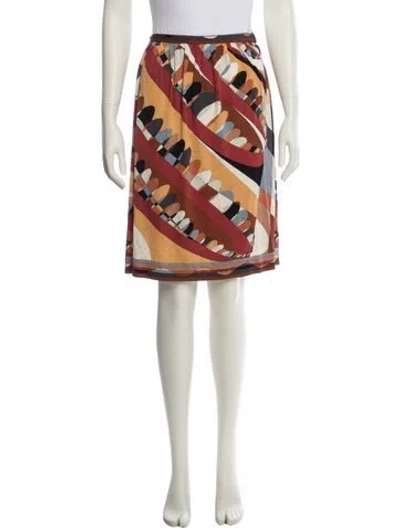 Pre-owned Pucci Vintage Knee-length Skirt In Multi