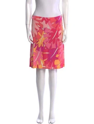 Pre-owned Pucci Vintage Knee-length Skirt In Pink