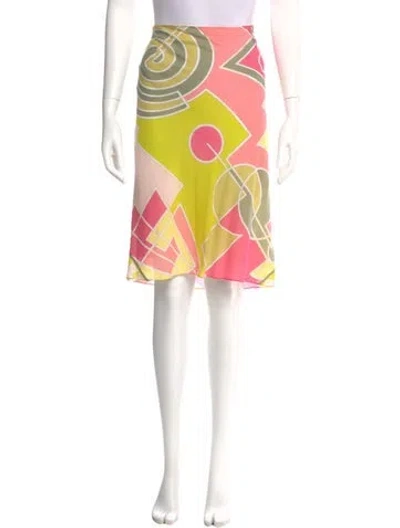 Pre-owned Pucci Vintage Knee-length Skirt In Pink