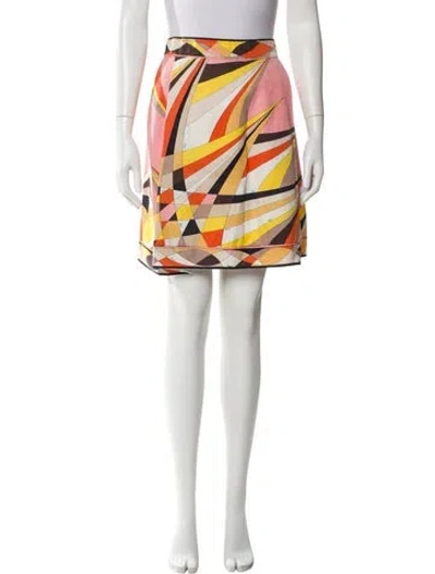 Pre-owned Pucci Vintage Knee-length Skirt In Pink