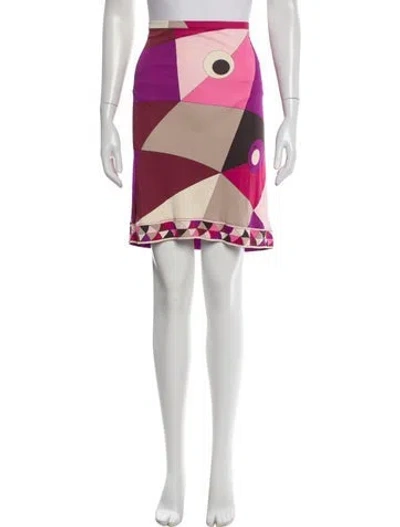 Pre-owned Pucci Vintage Knee-length Skirt In Pink
