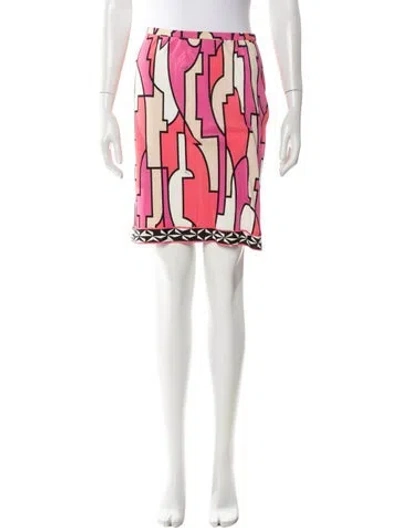 Pre-owned Pucci Vintage Knee-length Skirt In Pink