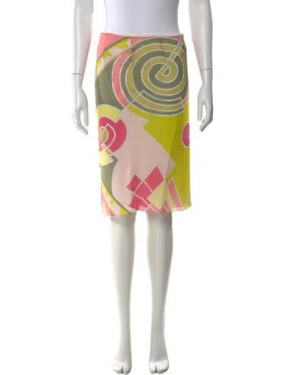 Pre-owned Pucci Vintage Knee-length Skirt In Pink