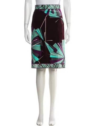 Pre-owned Pucci Vintage Knee-length Skirt In Purple